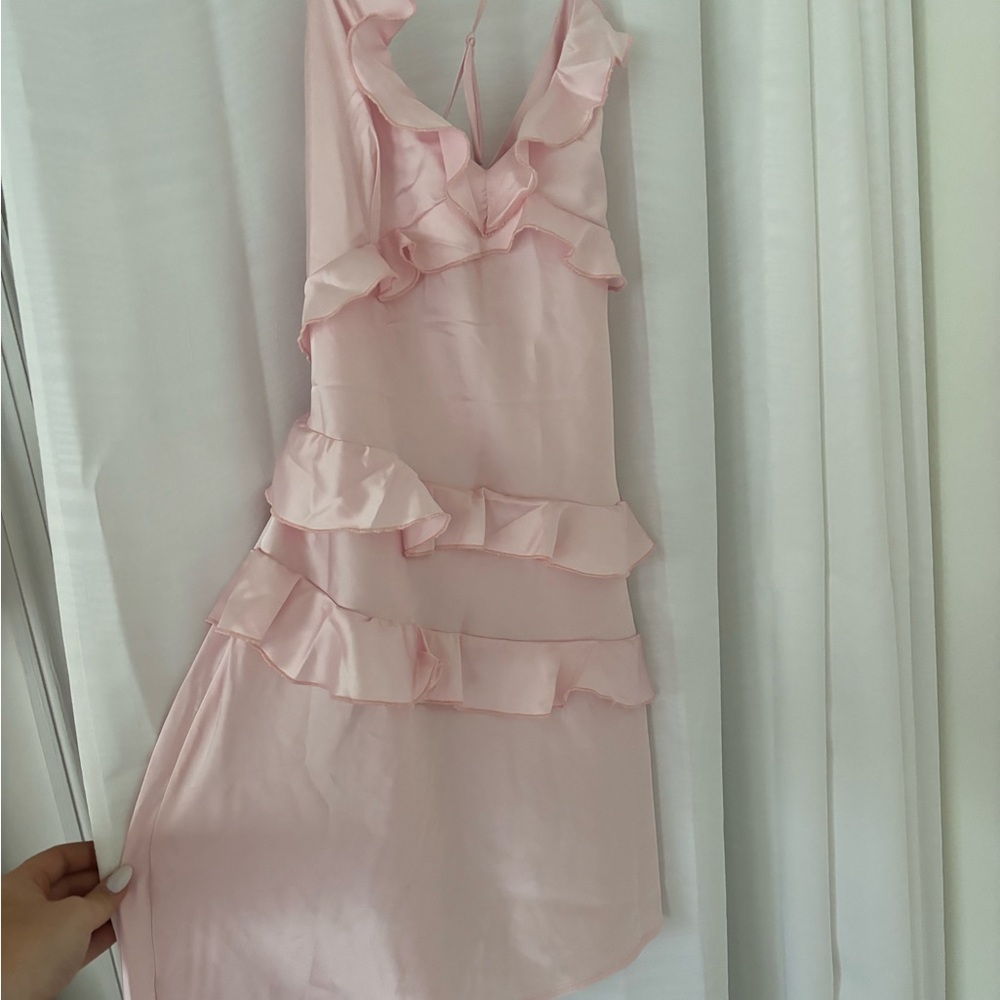 Pink Ruffle Dress - Picture 4 of 5